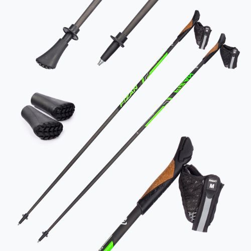 Палиці для скандинавської ходьби Fizan Runner зелені S21CA05