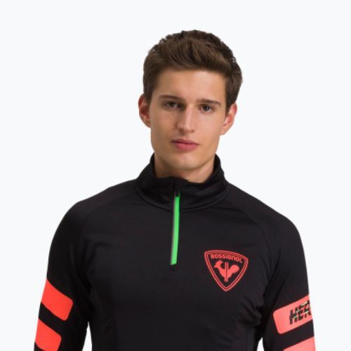 Кофта лижна чоловіча Rossignol Classique Hero 1/2 Zip чорна RLKML02