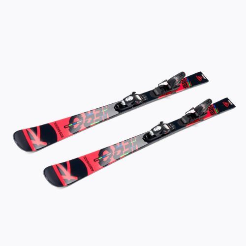 Лижі гірські дитячі Rossignol HERO JR MULTI-EVENT + KID4 чорно-червоні RKBB01