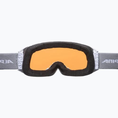 Маска лижна  Alpina Nakiska white matt/orange 7281111