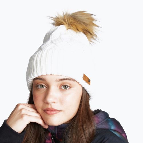 Шапка жіноча Roxy Ski Chic біла ERJHA03879