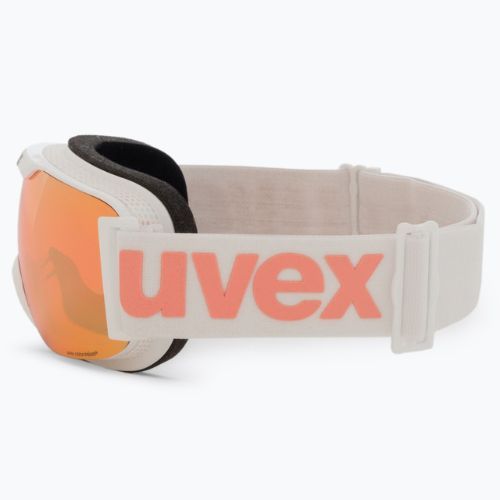 Маска лижна  UVEX Downhill 2000 S CV white/mirror rose colorvision orange 55/0/447/10