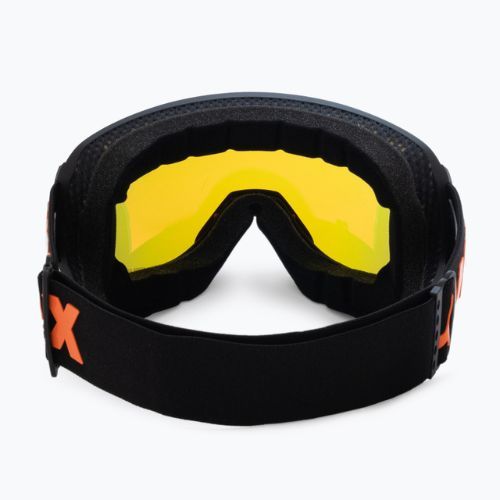Маска лижна UVEX Downhill 2100 CV black mat/mirror orange colorvision yellow 55/0/392/24