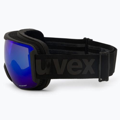Маска лижна  UVEX Downhill 2100 CV black mat/mirror blue colorvision green 55/0/392/20