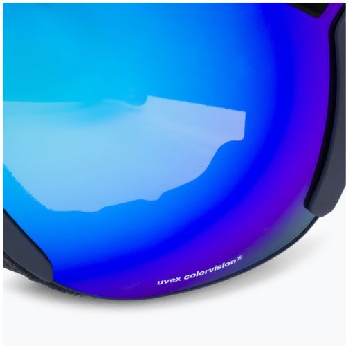Маска лижна  UVEX Downhill 2100 CV black mat/mirror blue colorvision green 55/0/392/20