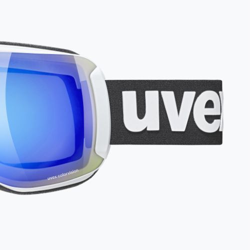Маска лижна  UVEX Downhill 2100 CV white mat/mirror blue colorvision green 55/0/392/10