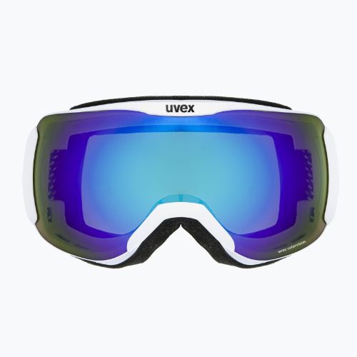 Маска лижна  UVEX Downhill 2100 CV white mat/mirror blue colorvision green 55/0/392/10