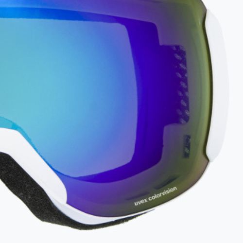 Маска лижна  UVEX Downhill 2100 CV white mat/mirror blue colorvision green 55/0/392/10