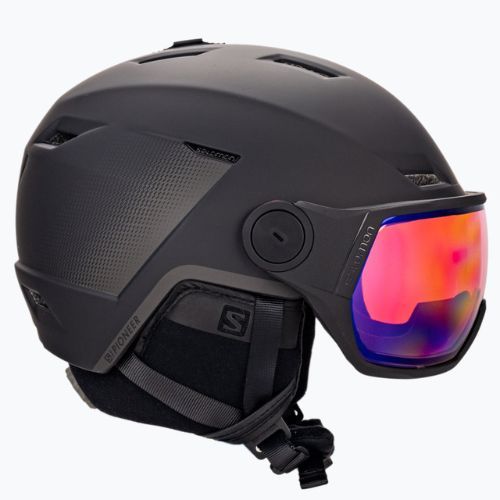 Шолом лижний чоловічий Salomon Pioneer Lt Visor Photo Sigma чорний L41532200