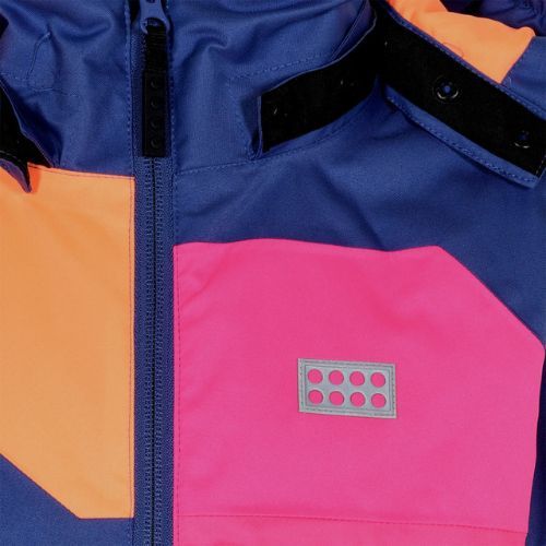 Куртка лижна дитяча LEGO Lwjazmine 702 темно-синя 11010259