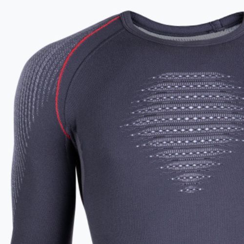 Чоловіча термоактивна кофта UYN Evolutyon UW Shirt charcoal/white/red