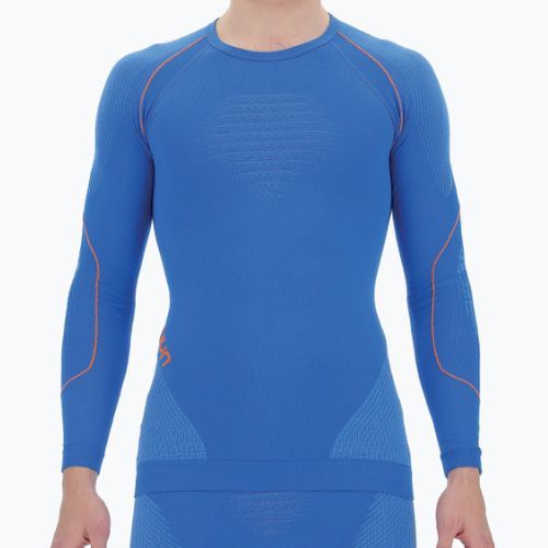 Чоловіча термоактивна кофта UYN Evolutyon UW Shirt blue/blue/orange shiny