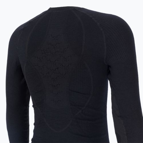 Чоловіча термоактивна кофта X-Bionic Apani 4.0 Merino black/black