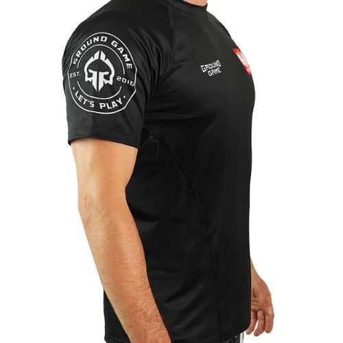 Футболка тренувальна чоловіча Ground Game Polska чорна 21TRTSHPOLS