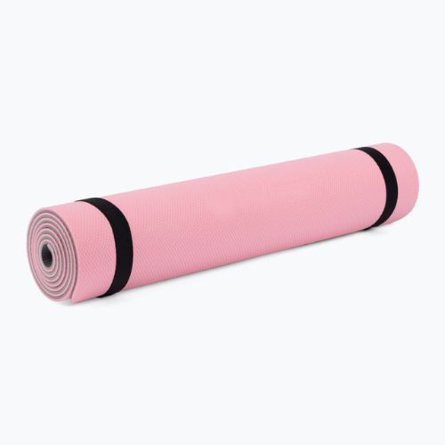 Килимок для йоги  Pure2Improve TPE Joga Mat 6 мм рожевий 3599