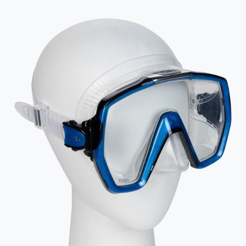 Маска для дайвінгу / підводного плавання TUSA Freedom Hd Mask синьо-безбарвна M-1001