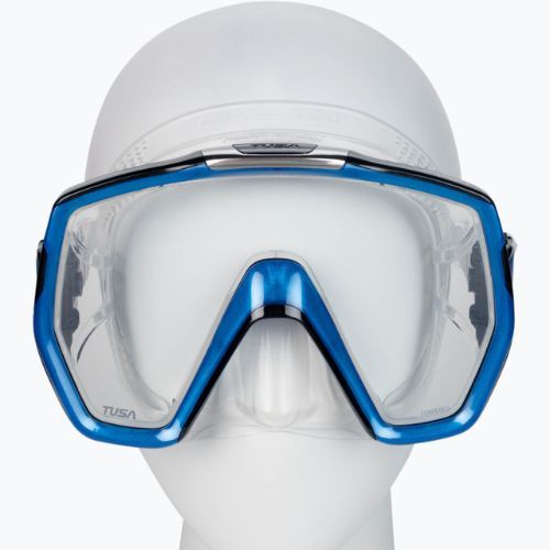 Маска для дайвінгу / підводного плавання TUSA Freedom Hd Mask синьо-безбарвна M-1001