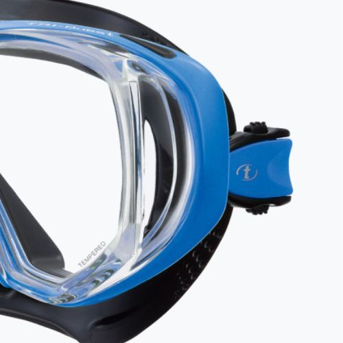 Маска для дайвінгу TUSA Tri-Quest Fd чорно-блакитна M-3001