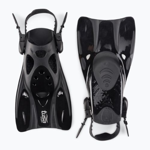 Ласти для снорклінгу TUSA Sportstrap Snorkel Fin чорний UF 0103