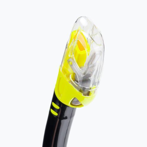 Трубка для дайвінгу TUSA Hyperdry Elite 2 Snorkel чорно-жовта SP-0101