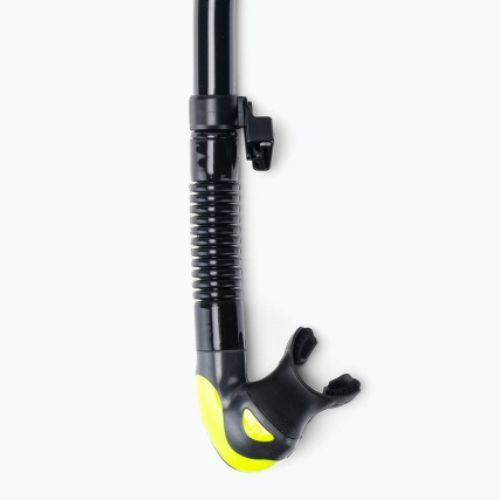Трубка для дайвінгу TUSA Hyperdry Elite 2 Snorkel чорно-жовта SP-0101