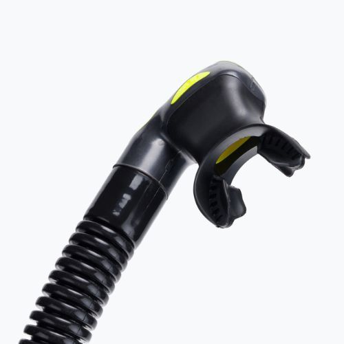 Трубка для дайвінгу TUSA Hyperdry Elite 2 Snorkel чорно-жовта SP-0101