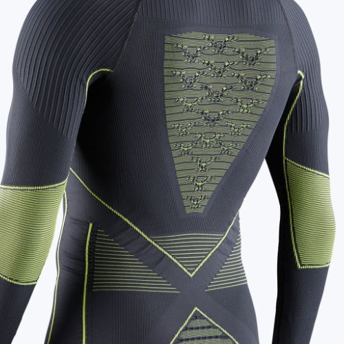Чоловіча термоактивна кофта X-Bionic Energy Accumulator 4.0 charcoal/yellow