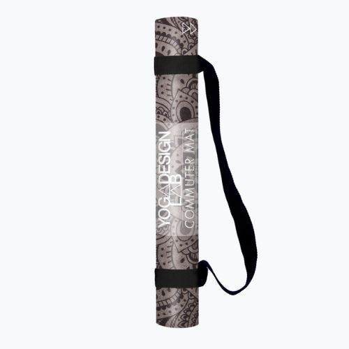 Килимок для йоги (для подорожей) Yoga Design Lab Combo Yoga 1,5 мм чорний Mandala Black
