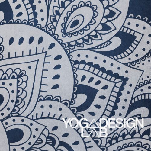 Килимок для йоги (для подорожей)  Yoga Design Lab Combo Yoga 1,5 мм темно-синій Mandala Sapphire