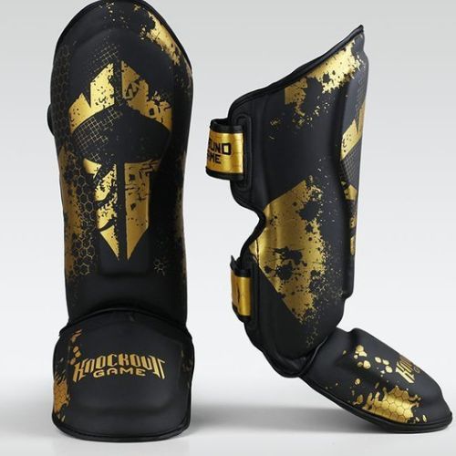 Захист гомілок Ground Game Cage Gold чорний SHINGUCGOLDS
