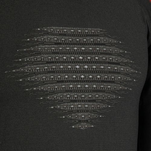 Чоловіча термоактивна кофта UYN Evolutyon Comfort UW Shirt charcoal/white/red