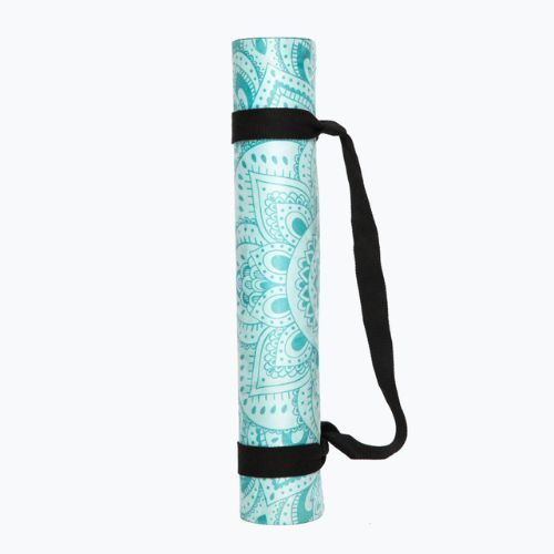 Килимок для йоги Yoga Design Lab Combo Yoga 5,5 мм синій Mandala Turquoise