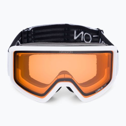 Маска лижна DRAGON DXT OTG white/lumalens amber 47022-101