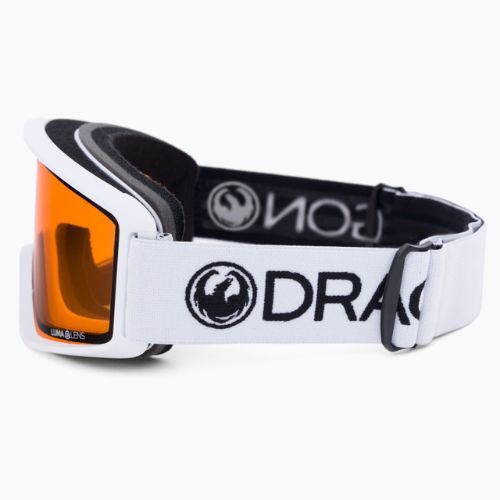 Маска лижна DRAGON DXT OTG white/lumalens amber 47022-101