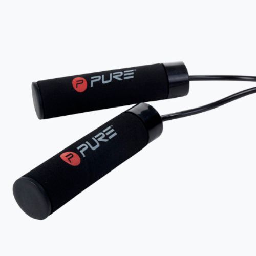 Скакалка з навантаженням Pure2Improve Weighted Jumprope чорна 2168
