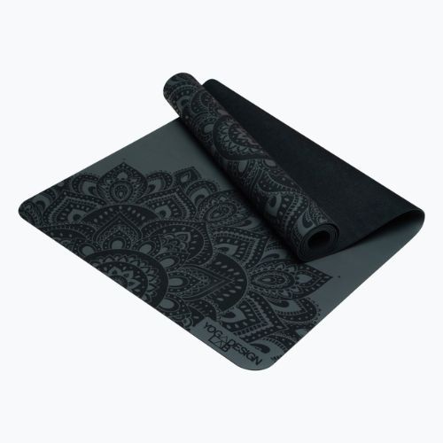 Килимок для йоги Yoga Design Lab Infinity Yoga 3 мм чорний Mandala Charcoal