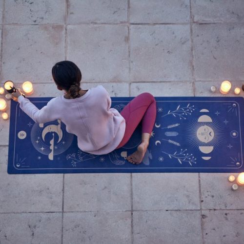 Килимок для йоги (для подорожей) Moonholi MAGIC TRAVEL 1,5 мм фіолетовий SKU-117