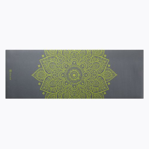 Килимок для йоги  Gaiam Citron Sundial 6мм сірий 61333