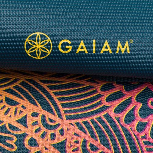 Килимок для йоги Gaiam Vivid Zest 4 мм темно-синій 63414