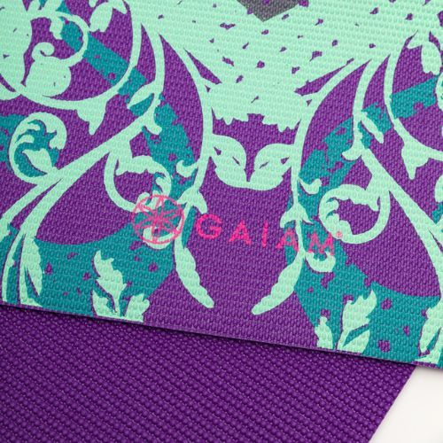 Килимок для йоги  Gaiam Moroccan Garden 4 мм фіолетовий 62612