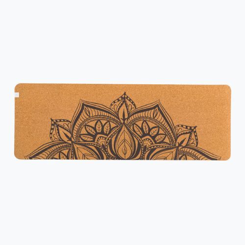 Килимок для йоги  Gaiam Printed Cork Mandala 5 мм коричневий 63495