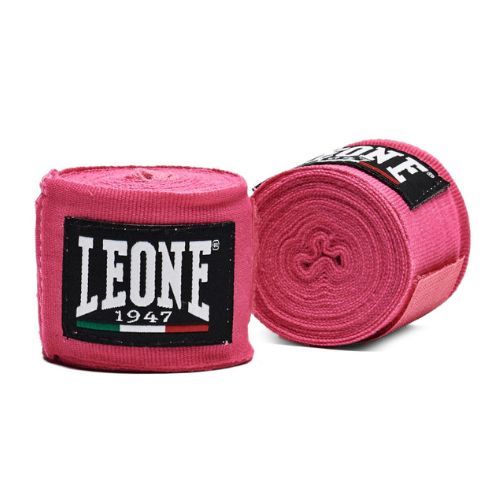 Бинти боксерські LEONE Hand Wraps рожеві AB705