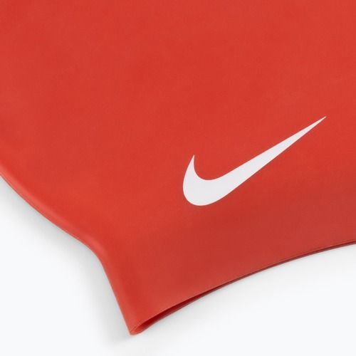 Шапочка для плавання Nike Solid Silicone червона 93060-614