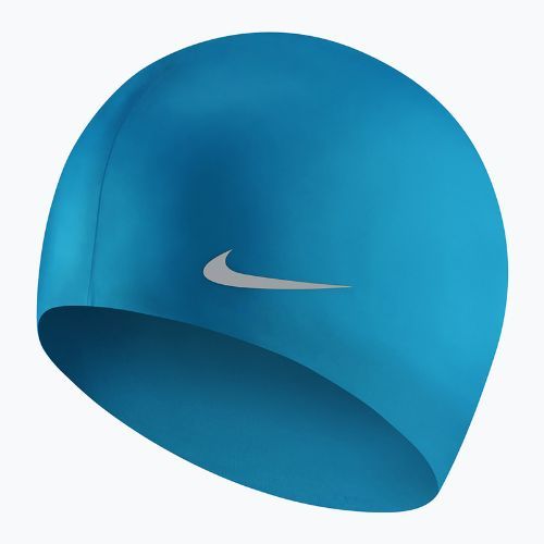 Шапочка для плавання дитяча Nike SOLID JUNIOR синя TESS0106
