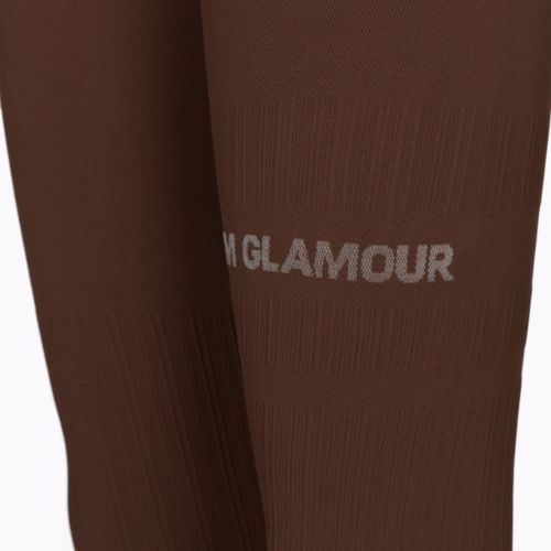 Легінси тренувальні жіночі Gym Glamour Push Up Chocolate 370