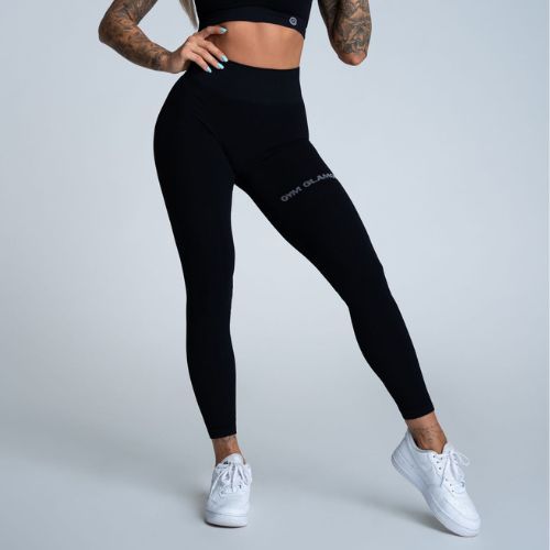 Легінси тренувальні жіночі Gym Glamour Push Up Deep Black 311