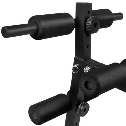 Лавка Spokey Spartan + Гантелі 2 x 1,5 кг чорна 84623