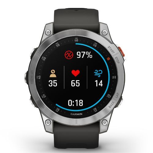 Годинник Garmin Epix 2 Hrm Elevate Ox сріблястий 010-02582-01
