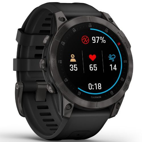 Годинник Garmin Epix 2 Sapphire HRM Elevate Ox чорний 010-02582-11