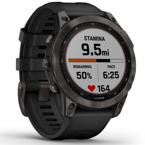 Годинник Garmin Fenix 7 Sapphire Solar Hrm Elevate Ox чорний 010-02540-21